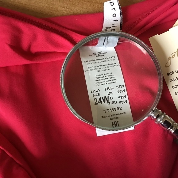 Gottex Profile swim skirt size pink 24W. NWT - Picture 7 of 10